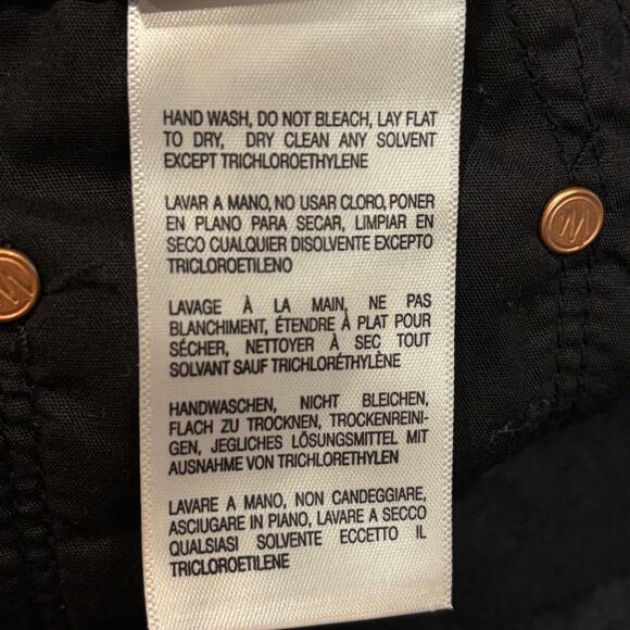 Mother The Undercover Faux Leather Wide Leg Wax On Wax Off Black 27 - Picture 9 of 12